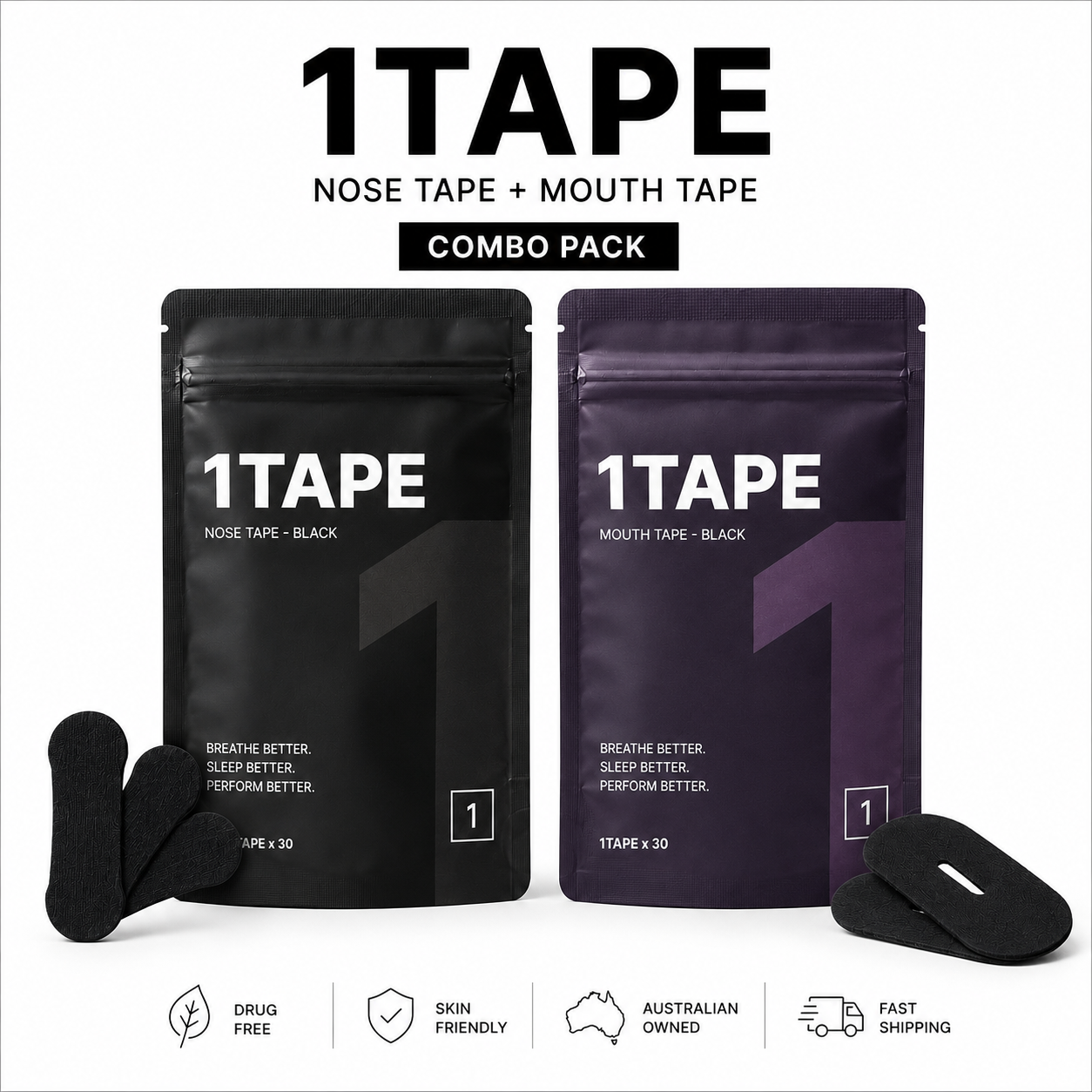Nose + Mouth Tape Combo Pack